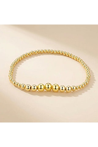Pulseira folheada a ouro fino amarelo