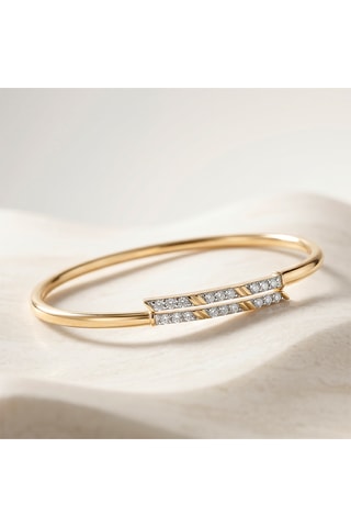 Pulseira rígida - Dourado