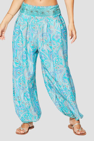Pantalon - Blanc et bleu