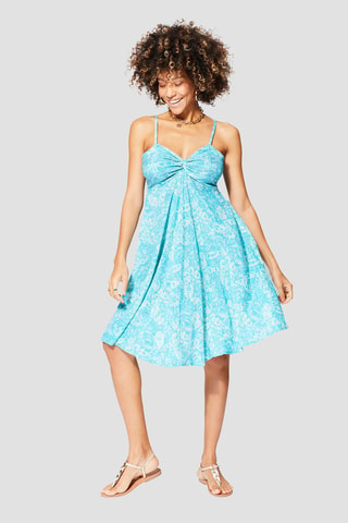 Robe patineuse - Blanc et bleu