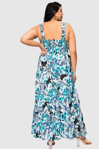 Robe longue - Bleu