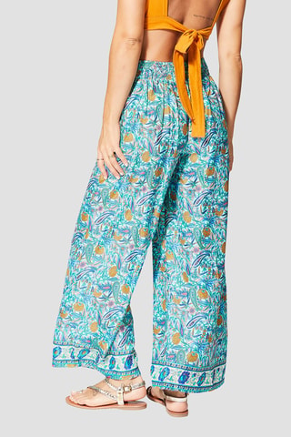 Pantalon - Bleu et jaune