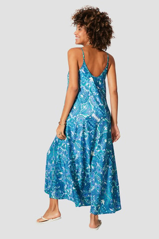 Robe longue - Bleu
