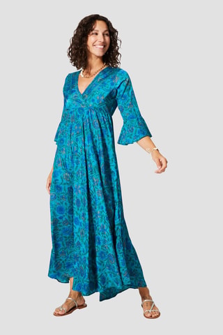 Robe longue - Bleu
