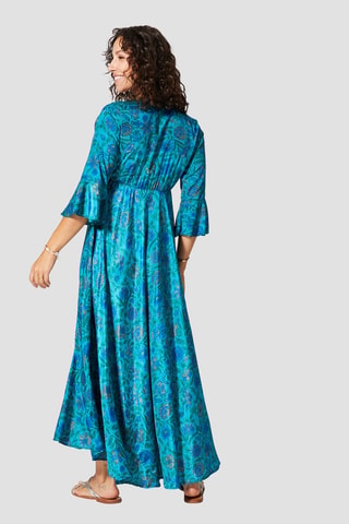 Robe longue - Bleu