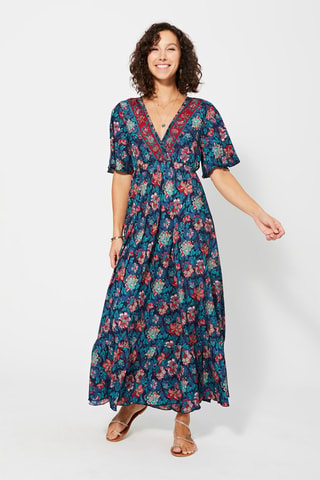 Robe longue - Bleu