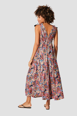 Robe - Noir, rouge et bleu