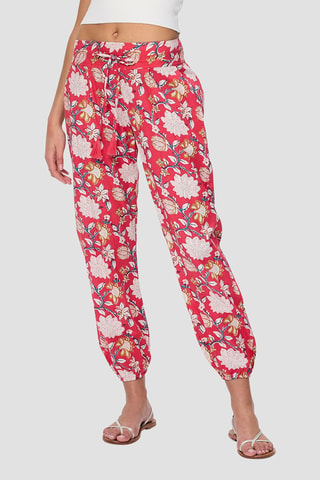 Pantalon - Blanc et rose