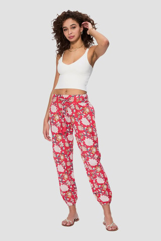 Pantalon - Blanc et rose