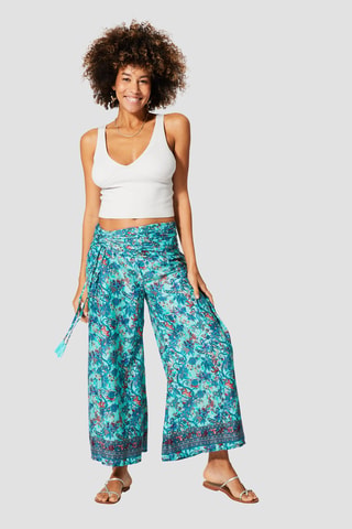 Pantalon - Bleu et vert