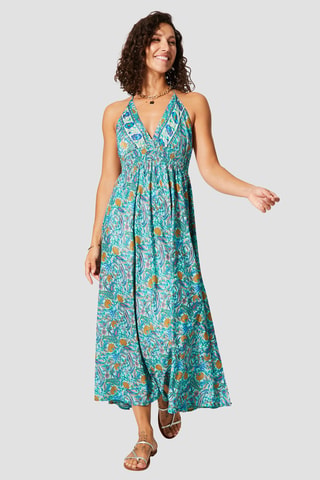 Robe - Bleu et jaune