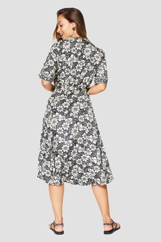 Robe chemise - Blanc et noir