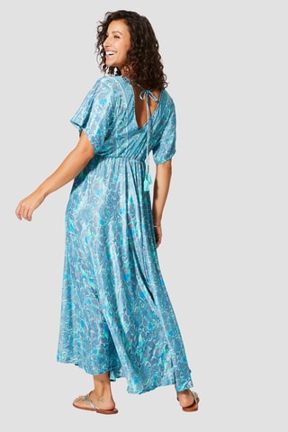 Robe portefeuille - Bleu
