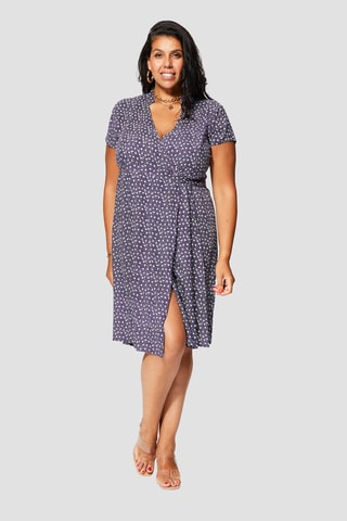 Robe patineuse - Blanc et bleu