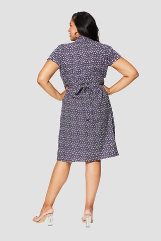 Robe patineuse - Blanc et bleu