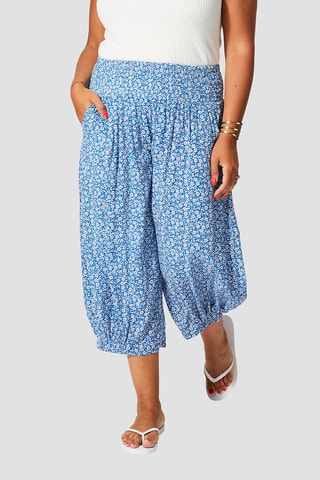 Pantalon - Blanc et bleu