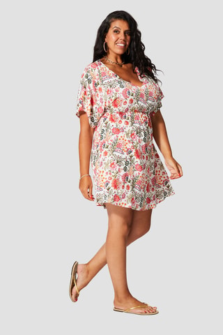 Robe - Blanc, rouge et vert