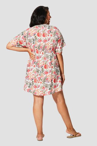 Robe - Blanc, rouge et vert
