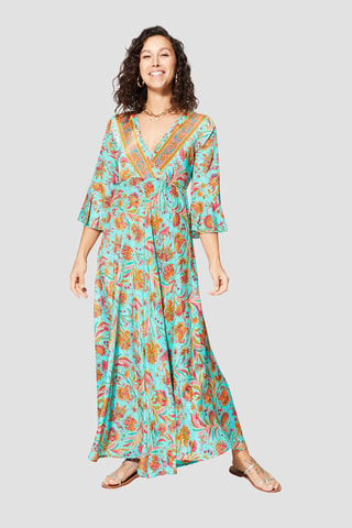 Robe - Bleu et rose