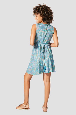 Robe patineuse - Blanc et bleu