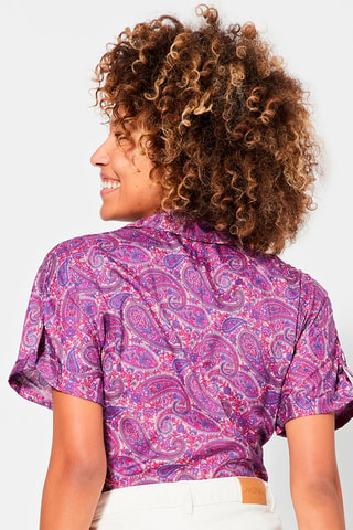 Crop top - Violet et rose