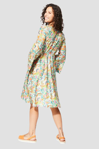 Robe - Bleu, vert et orange