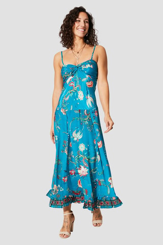 Robe - Bleu, rose et turquoise