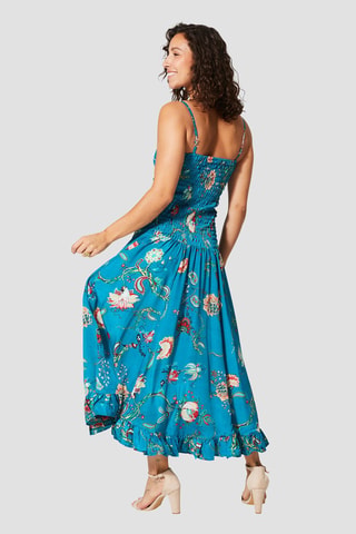 Robe - Bleu, rose et turquoise