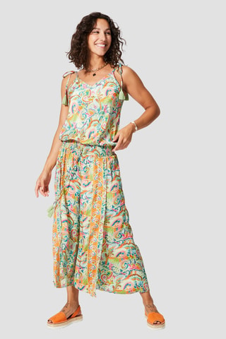 Combinaison - Turquoise, vert et orange