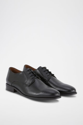 Derbies de piel - Negro
