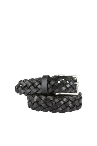 Cinturón de piel - Negro