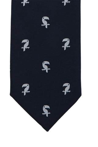 Corbata de seda - Azul marino