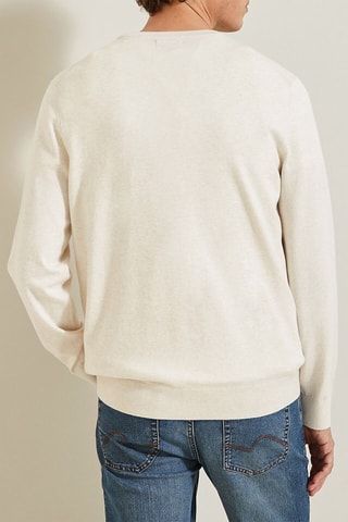 Jersey de algodón orgánico - Beige claro