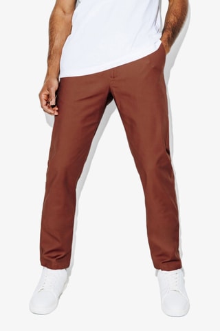 Pantalón chino slim fit de algodón orgánico - Naranja