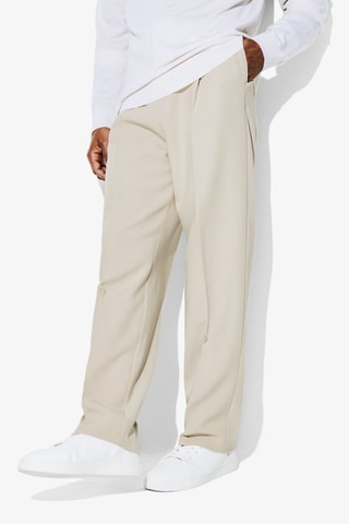 Pantalón ancho - Beige