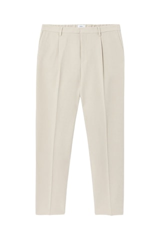 Pantalón ancho - Beige