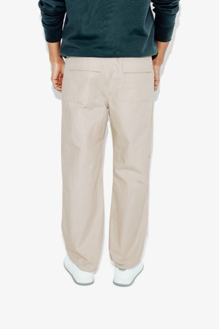 Pantalón ancho - Beige claro