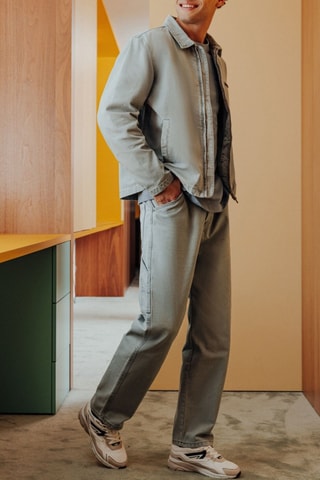 Pantalón ancho - Celeste