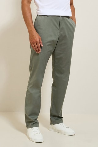 Pantalón regular fit de algodón orgánico - Burdeos