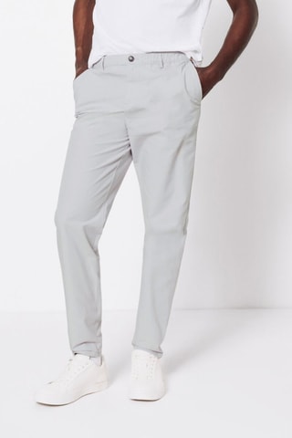 Pantalón ancho - Gris claro