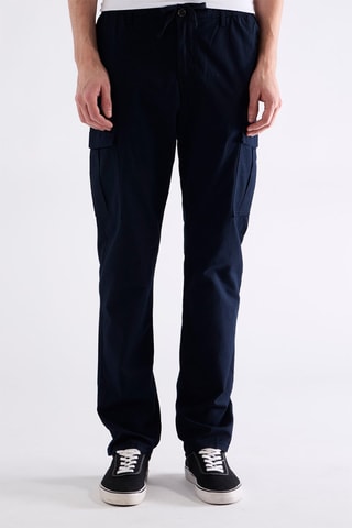 Pantalón cargo recto - Azul