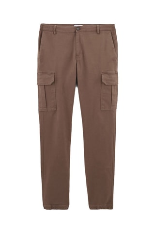 Pantalón cargo slim fit - Marrón