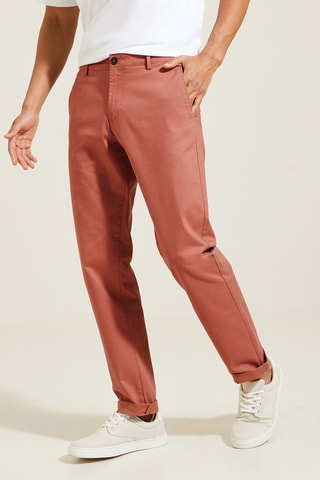 Pantalón chino regular fit - Naranja