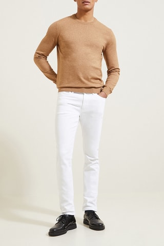 Pantalón slim - Blanco