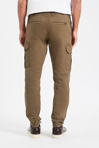 Pantalón cargo slim fit - Beige