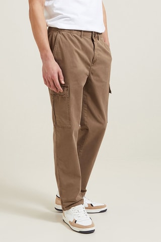 Pantalón cargo loose - Beige