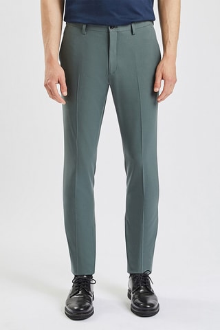 Pantalón de traje slim fit - Caqui 