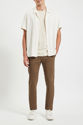 Pantalón chino slim fit - Camel - Largo 34