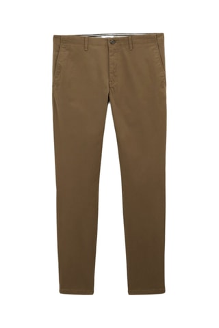Pantalón chino slim fit - Camel - Largo 34