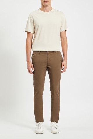 Pantalón chino slim fit - Camel - Largo 30